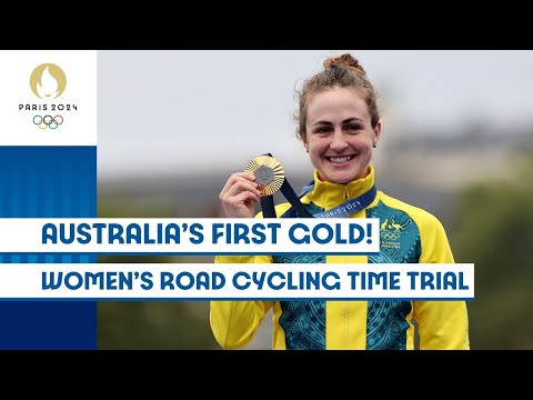Australia's FIRST Gold Medal! 🇦🇺🥇| Road Cycling Women's Time Trial | #Paris2024 highlights