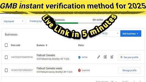 Get your business live in 5 minutes || GMB instant verification
