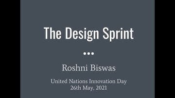 United Nations Innovation Day: Design Sprint - Roshni Biswas