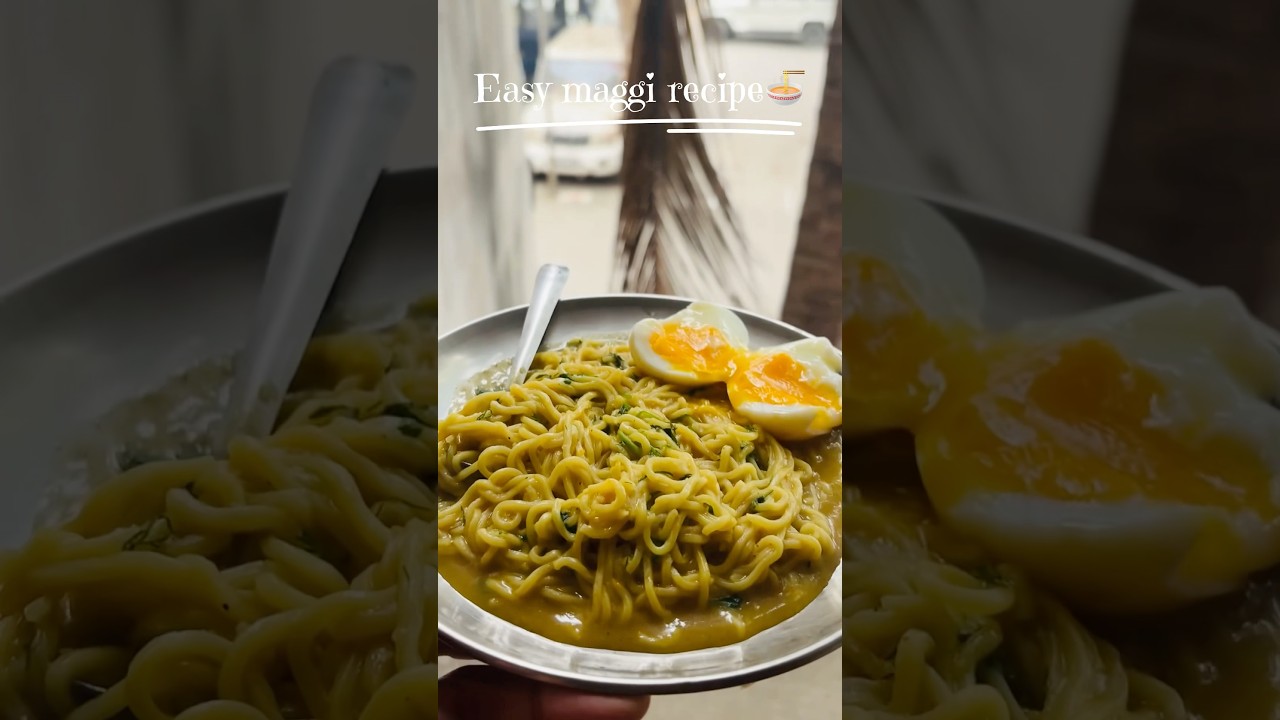 Магги и яйцо всмятку 🤤 