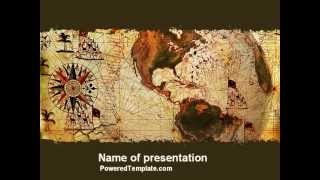Age of Exploration PowerPoint Template by PoweredTemplate.com