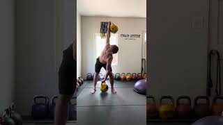Alternating kettlebell Windmills