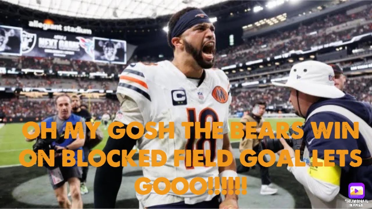 OH MY GOSH THE BEARS WIN ON JOSH BLACKWELL BLOCKED FIELD GOAL!!! || LETS GO!!!!!!!!