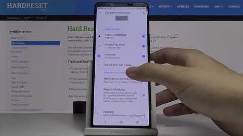 How to Enter Notification Settings in SONY Xperia II – Find Notification Section