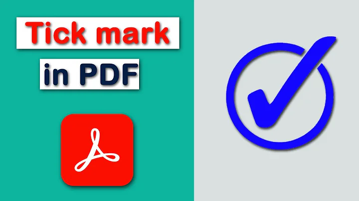 How to insert a Tick mark in a PDF (fill and sign) with Adobe Acrobat Pro DC