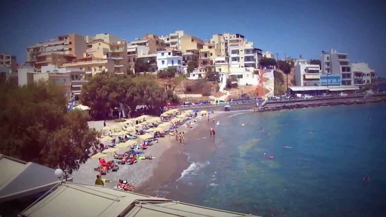 Крит Агиос Николаос | Святой Николас Пляж в городе - YouTube