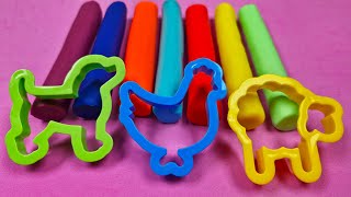 Create and Learn Farm Animals with Play Doh |  Preschool Toddlers Learning Video