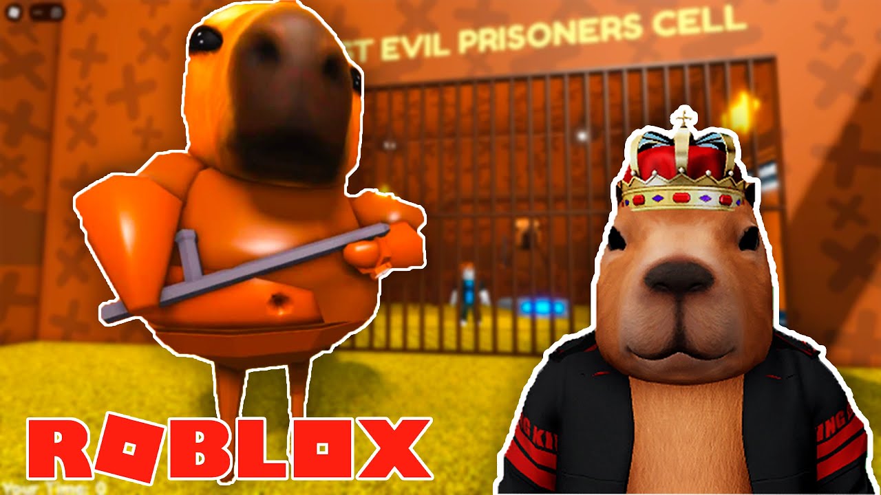 CAPYKING ESCAPE FROM CAPYBARA'S PRISON RUN! - YouTube