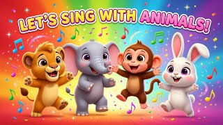 Let’s Sing With Cartoon Animals! Fun Animal Names Song for Kids