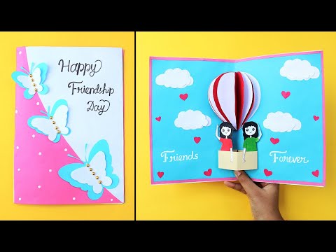 Beautiful & Easy Friendship Day Card/How to make Greetings Card for Best Friend/DIY Handmade Card