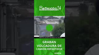 ?? Vuelca camión repartidor de Pepsi en calles de #ElSalto, #Jalisco  #reflexion24informativo