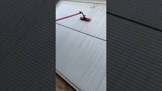 Cleaning dirty cladding using water fed pole and RO system. #satisfying