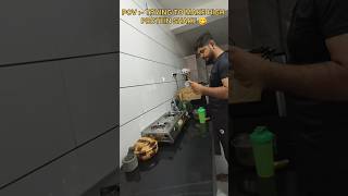 high protein shake