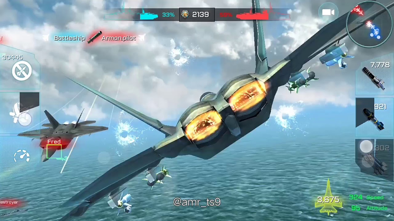 ACE FIGHTER Gameplay - F22 RAPTOR *Navy Online Operation*