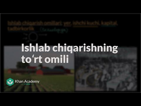 Video: Ishlab Chiqarishning Asosiy Omillari