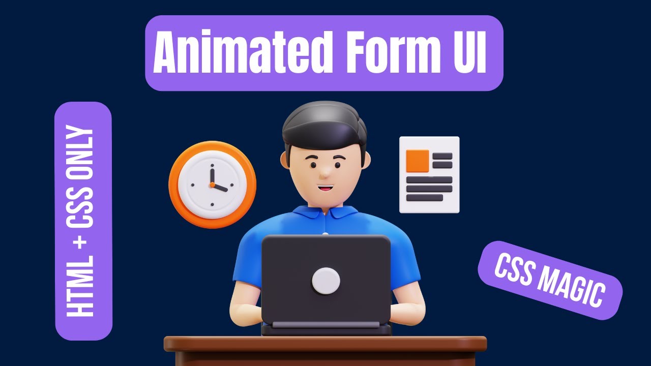Animated Contact Form Design With HTML & CSS