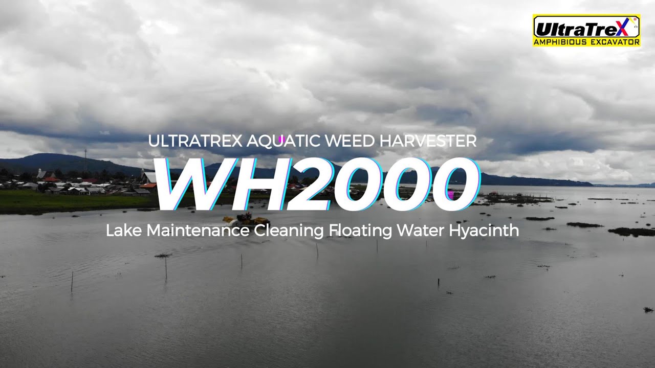 Ultratrex Aquatic Weed Harvester WH2000 Lake Maintenance Cleaning Floating Water Hyacinth