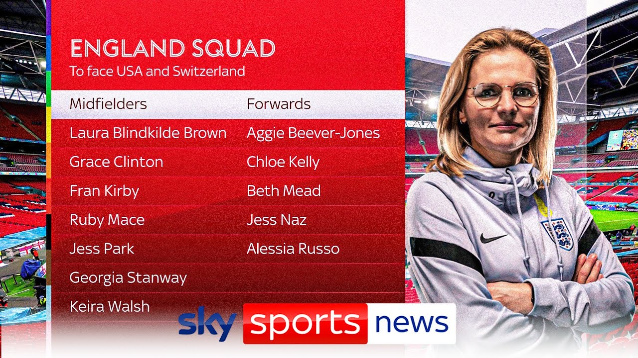 Sarina Wiegman names England squad with Toone, Charles, Hemp and James all injured
