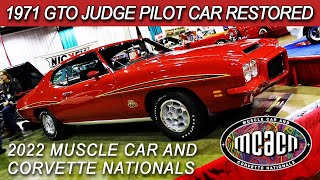 1971 Pontiac GTO Judge 455 4Speed Pilot Car Restored at MCACN  Muscle Car Of The Week