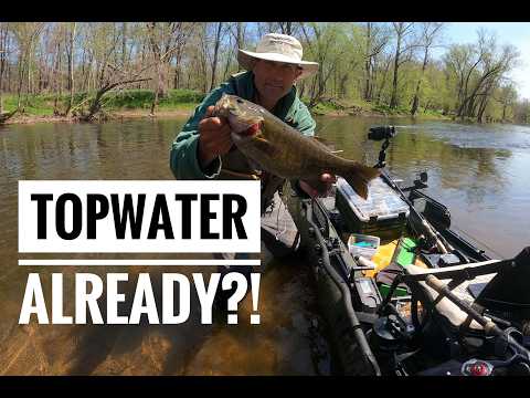 River Smallmouth Transition to Topwater 4-9-2026