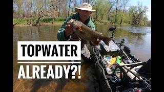 River Smallmouth Transition to Topwater 4-9-2026