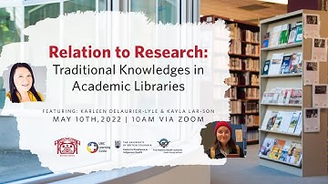 Relation to Research: Traditional Knowledges in Academic Libraries with Xwi7xwa Library