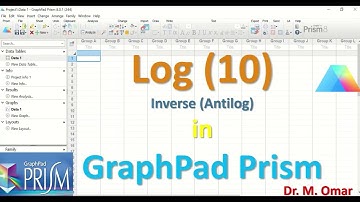 Log 10 Inverse Antilog in GraphPad Prism