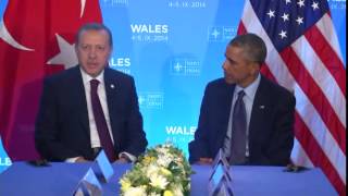 Hurbaşkanı Erdoğan, Abd Başkanı Obama Ile Bir Araya Geldi - 05.09.2014