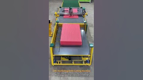 CNC Oscillating Knife Cutting Machine | Automatic CNC Foam Cutting Machine #epemachinery