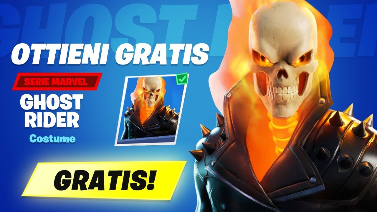 COME OTTENERE la SKIN di GHOST RIDER GRATUITAMENTE su FORTNITE ITA!😍 ...