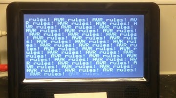 Library for Atmel AVR microcontrollers to provide text output on a television