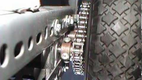 Roverbot - Stepper motor / gears / wheel in operation (large video)