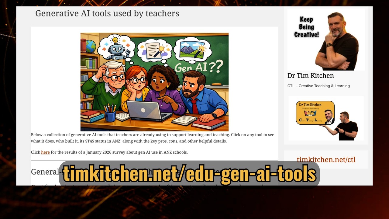 Tim Kitchen Tim Kitchen's - Gen AI Resource for Teachers - YouTube