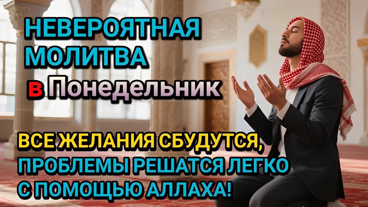 Невероятная молитва в Понедельник в месяц Раджаб! Все желания сбудутся, и проблемы исчезнут