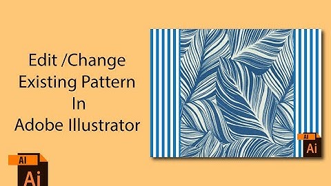 How to edit change an Existing Adobe Illustrator Pattern Tutorial I Azeenbasics