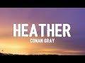 Conan Gray - Heather (Lyrics) &quot;I still remember third of December me in your sweater&quot;