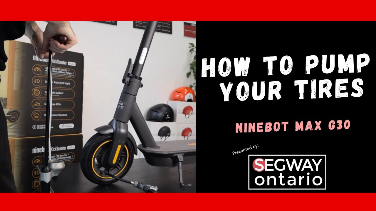 How To Pump Your Tires - Ninebot MAX G30 - YouTube