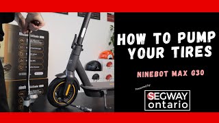 How to Pump Tires on the Ninebot MAX G30 — Step-by-Step Guide 🛴