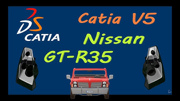How to make Nissan GT-R35 2008 Headlight Design in Catia V5 | Imagine and Shape Workbench