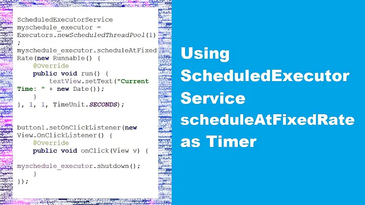 ScheduledExecutorService scheduleAtFixedRate example