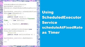 ScheduledExecutorService scheduleAtFixedRate example