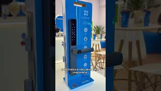 Fechadura Digital Ezviz Dl06: modelo robusto para portas e portões de alumínio perfil estreito