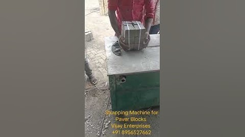 strapping machines for Paver Blocks and Bricks