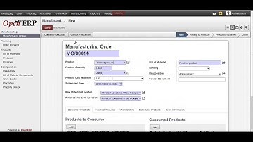 Track serial number on production order 7.0