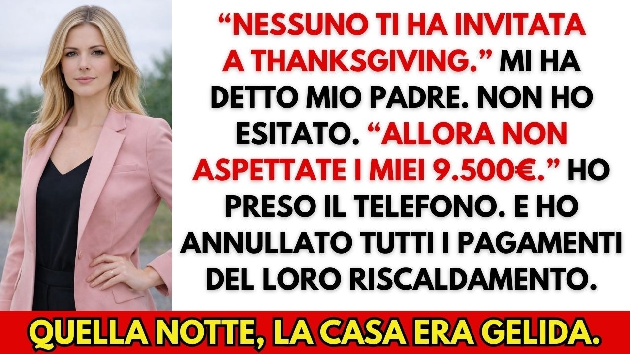“Non Sei Invitata A Thanksgiving.” Mio Padre L’Ha Detto — La Mia Risposta Li Ha Zittiti.
