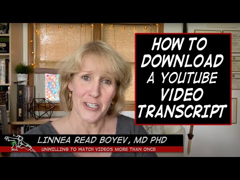 How to Download the Transcript for a YouTube Video