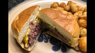 Green Chili Cheeseburger on the Weber Spirit