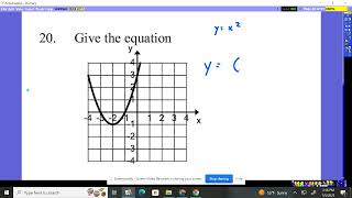 Algebra 2 Review Quiz 3 Lookalike #19-20