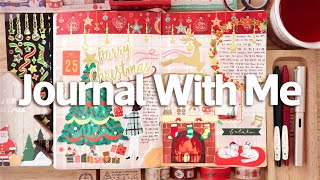 sub)크리스마스 다이어리 꾸미기🎄크리스마스 시즌에 한 일 Christmas Journal With Me Cozy Studio Vlog