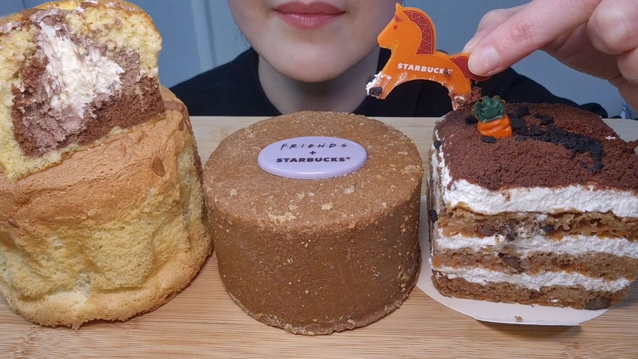 Mukbang Starbucks cake 스타벅스 케이크 먹방